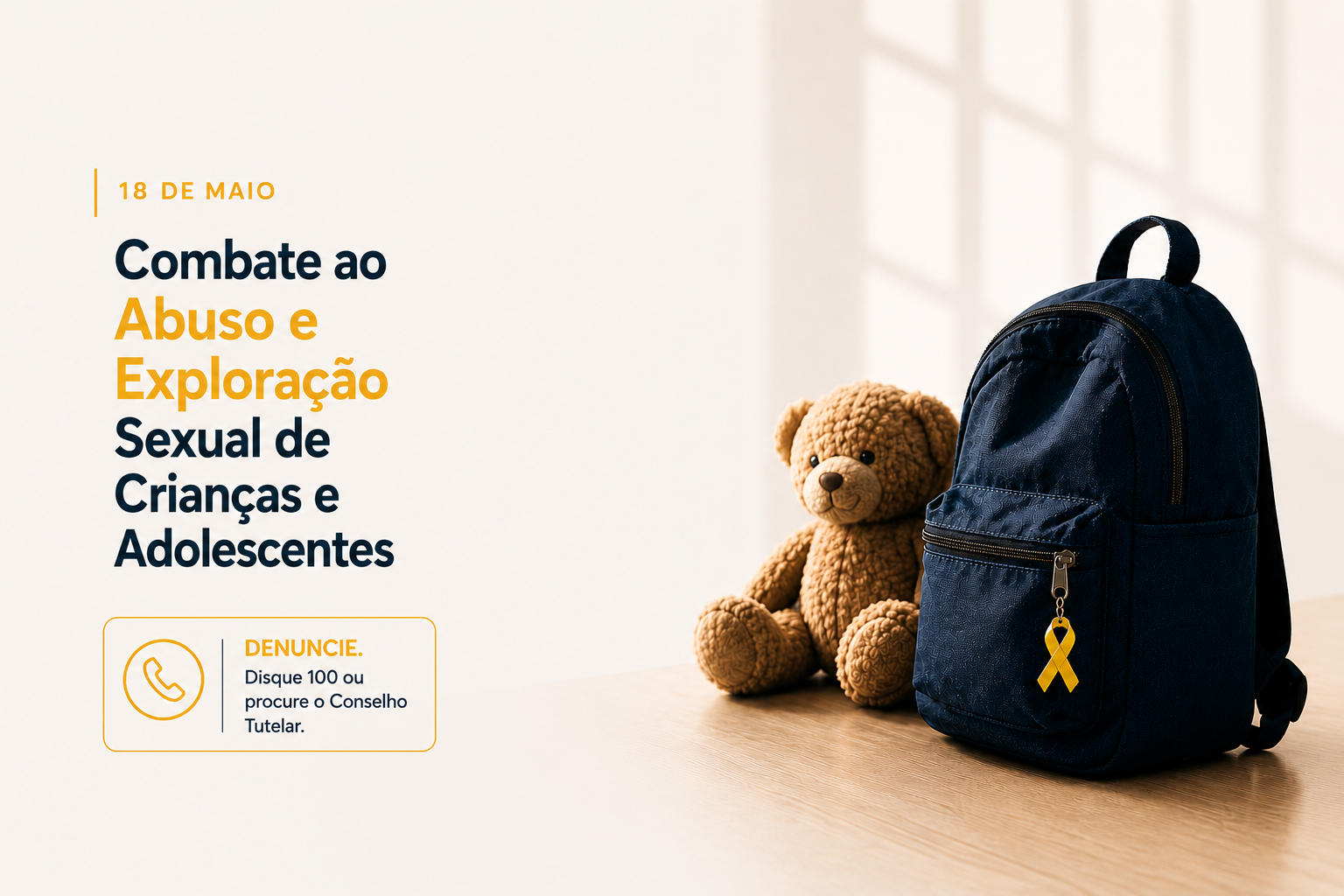 18 de maio reforça importância do combate ao abuso e à exploração sexual infantil